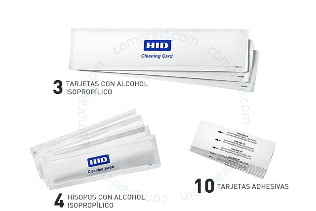 El kit 86177 incluye tarjetas e hisopos para limpieza de su impresora