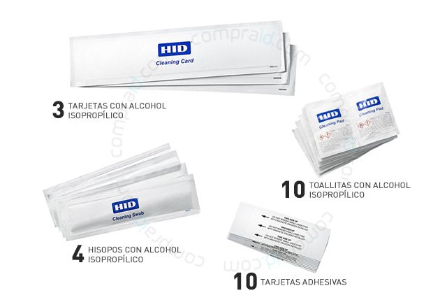 El kit 89200 incluye todo lo necesario para la limpieza de la impresora hdp5000
