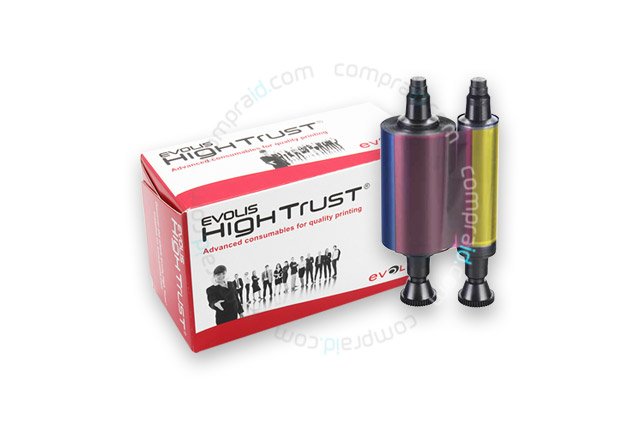 Ribbon de color R3011 para impresoras Evolis Dualys, Pebble y Securion