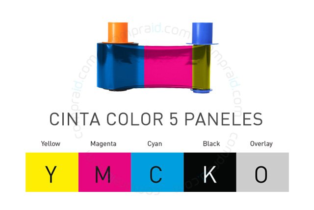 Cinta color 45610 para impresión credenciales de pvc