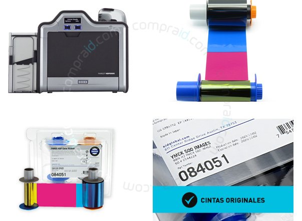 Cinta color ymck 84051 para impresora HDP5000