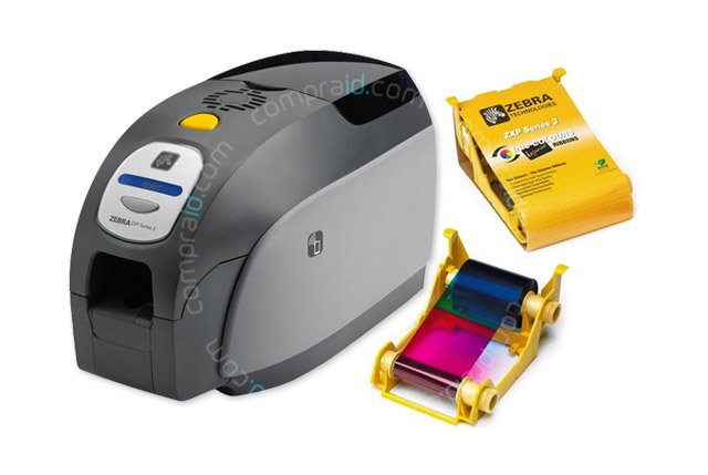 Cintas de color y sólo negro para impresoras zebra ZXP3