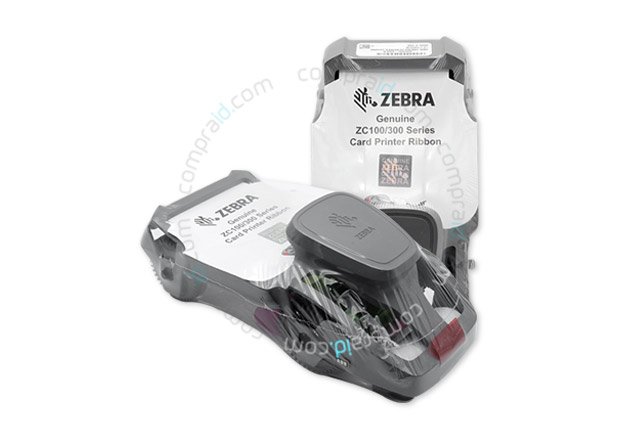 Ribbon de color YMCKO para impresora Zebra ZC100 y ZC300