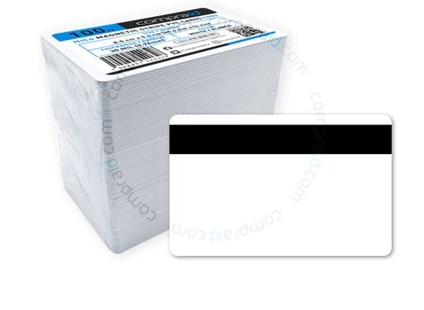 Tarjetas PVC Blancas CR80 con Banda Magnética de Alta HiCo Tarjetas con banda magnetica de alta coercitividad a bajo costo