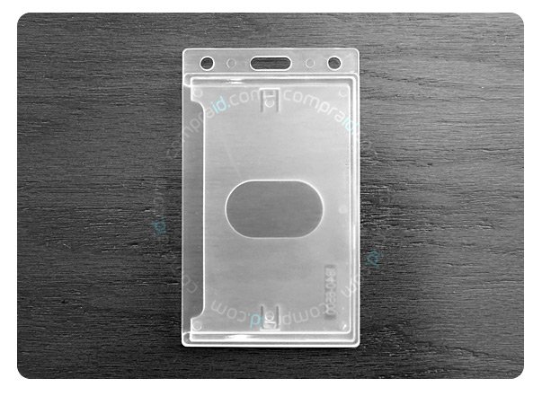 Porta credencial acrilico vertical